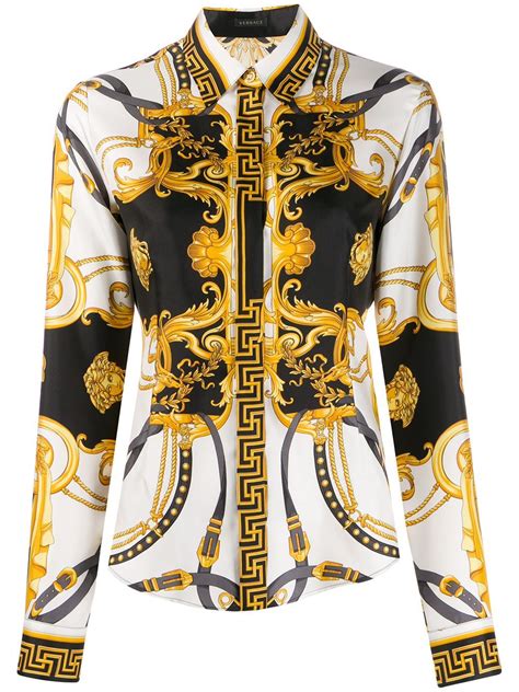 versace camice tarocca|versace barocco pattern.